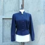 1960s Jacket Black Cropped ..