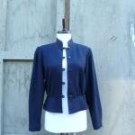 1960s Jacket Black Cropped ..