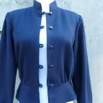 1960s Jacket Black Cropped ..