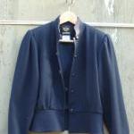 1960s Jacket Black Cropped ..