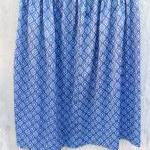 1970s Printed Skirt Blue an..